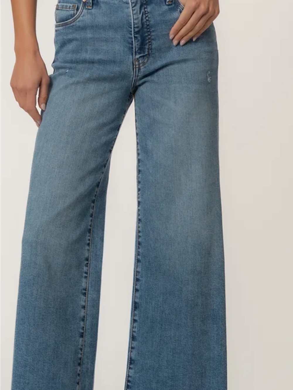 Kut from the Kloth Meg Fab Ab Wide-Leg jeans. ***Runs Large